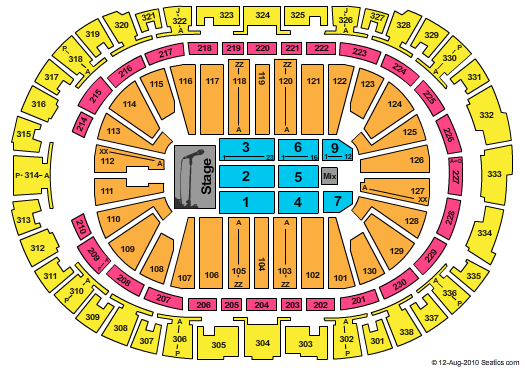 PNC Arena Seating Chart